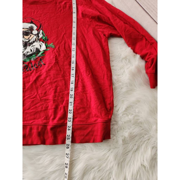 Torrid Christmas Sweatshirt Red Ho Ho Ho Im The Realest Long Sleeve Plus 3 - Picture 4 of 6